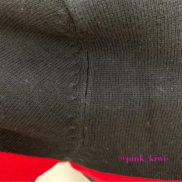 🆑 Area Stars Crewneck Racer Stripe Sweater Dress - Picture 12 of 14